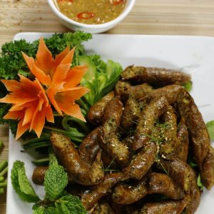 Dồi dê nướng