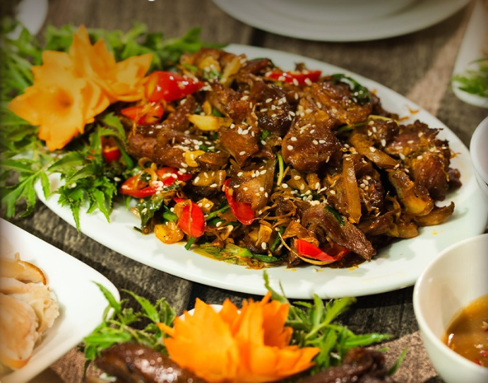 Dê xào sả ớt
