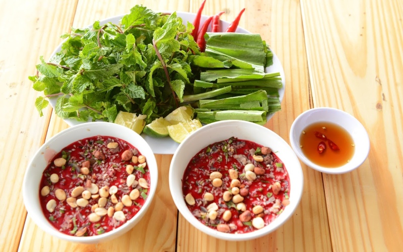 tiết canh dê