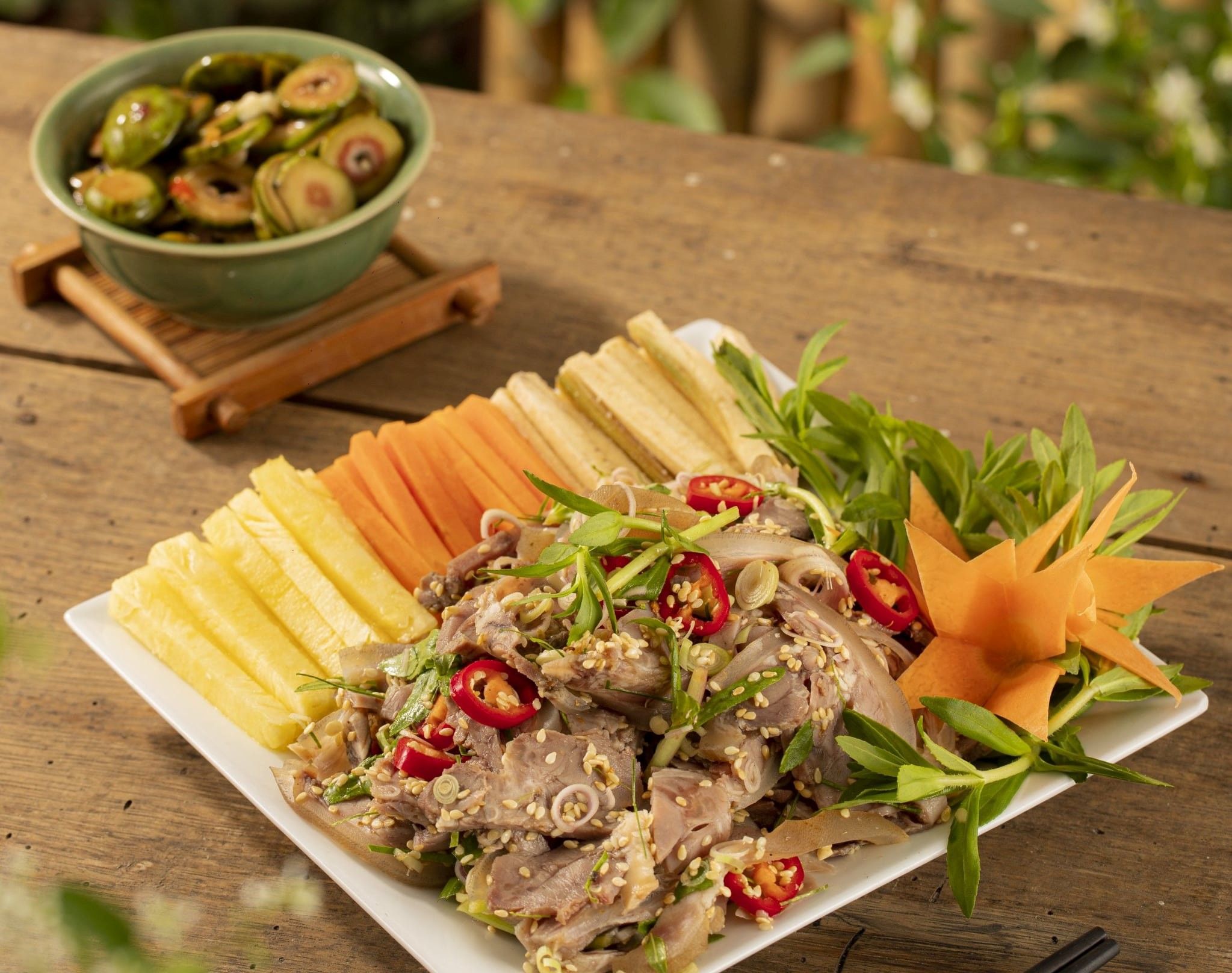 cách làm món tái dê ninh bình